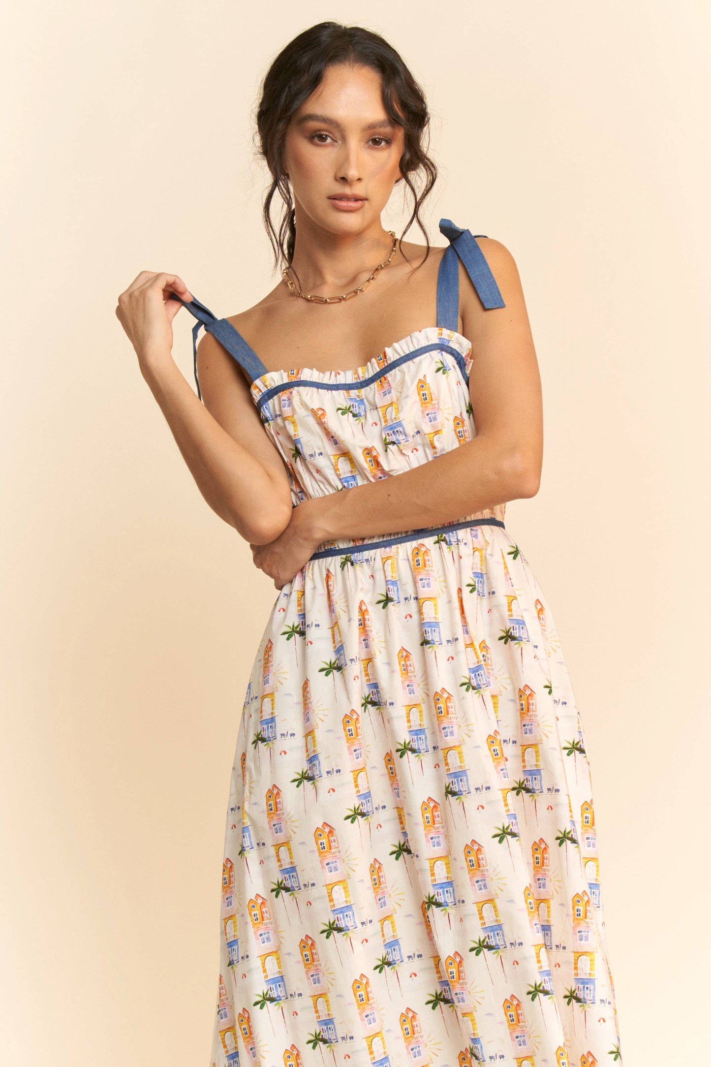 Davi Ribbon Maxi Dress