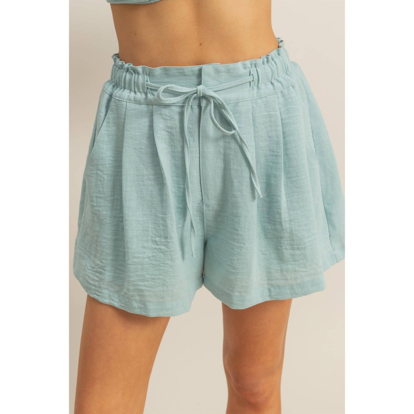 Abbie Oversized Shirt And Flowy Shorts Set