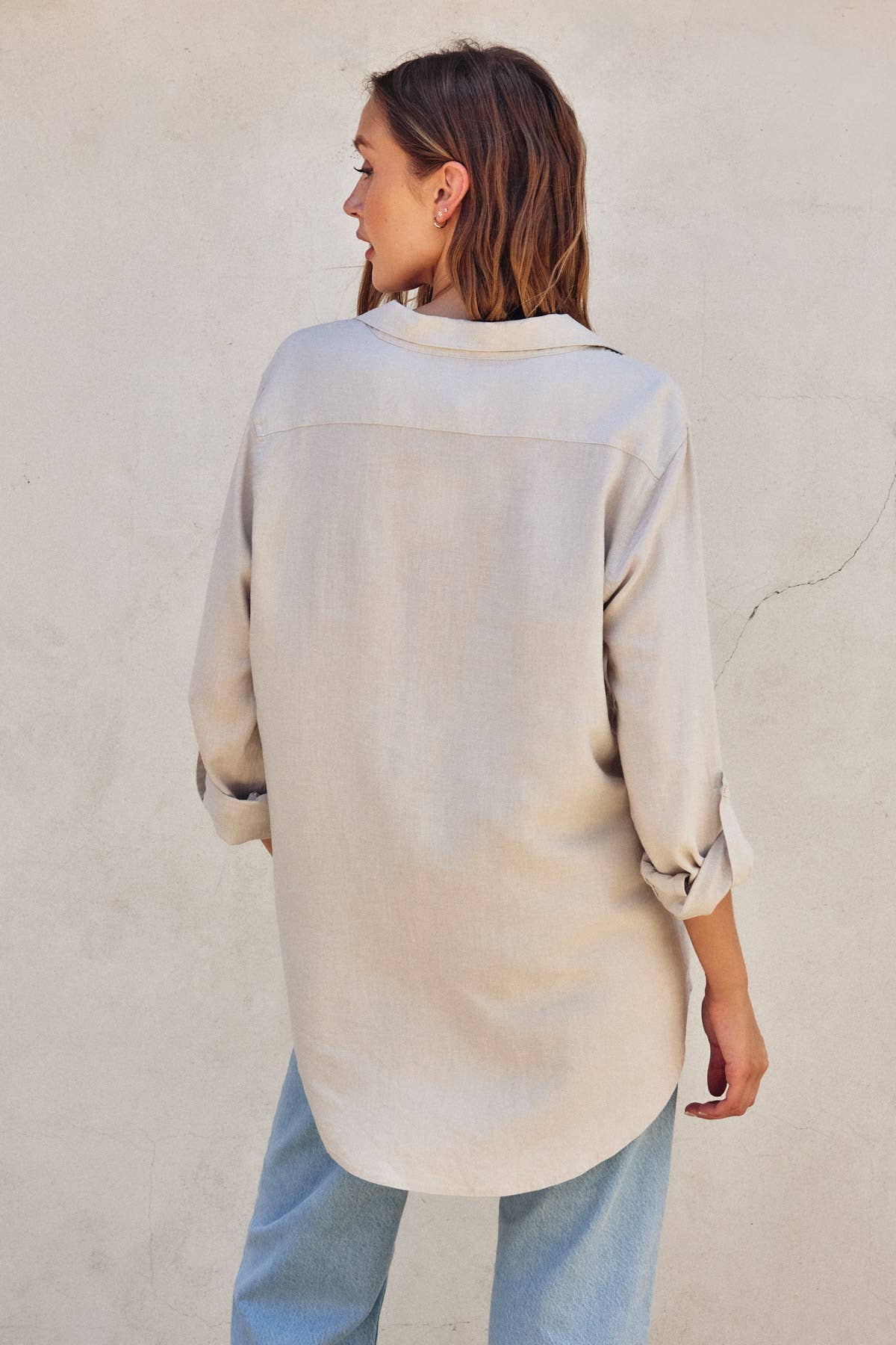 Linen Blend Relaxed Shirt (1)