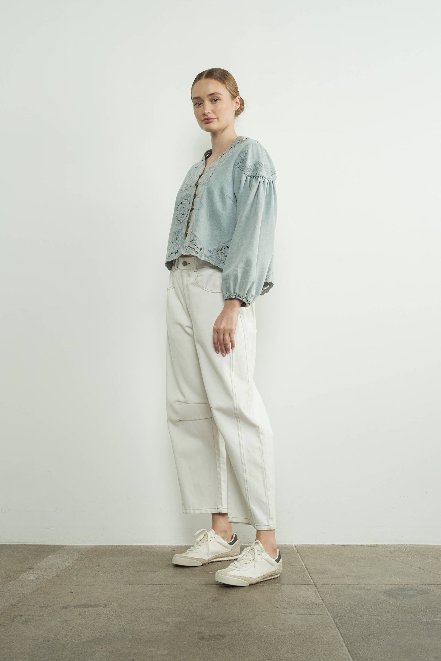 Evangeline Denim Top