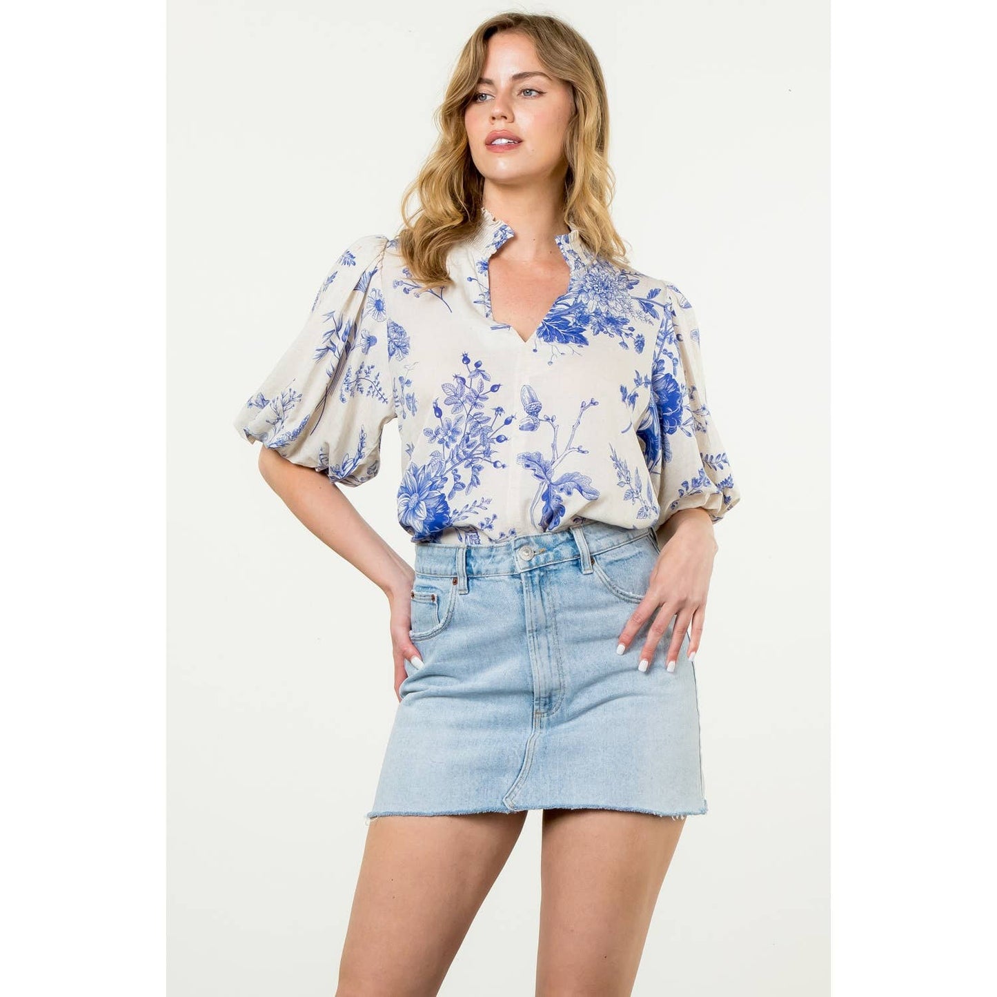 Emmy Puff Sleeve Floral Top