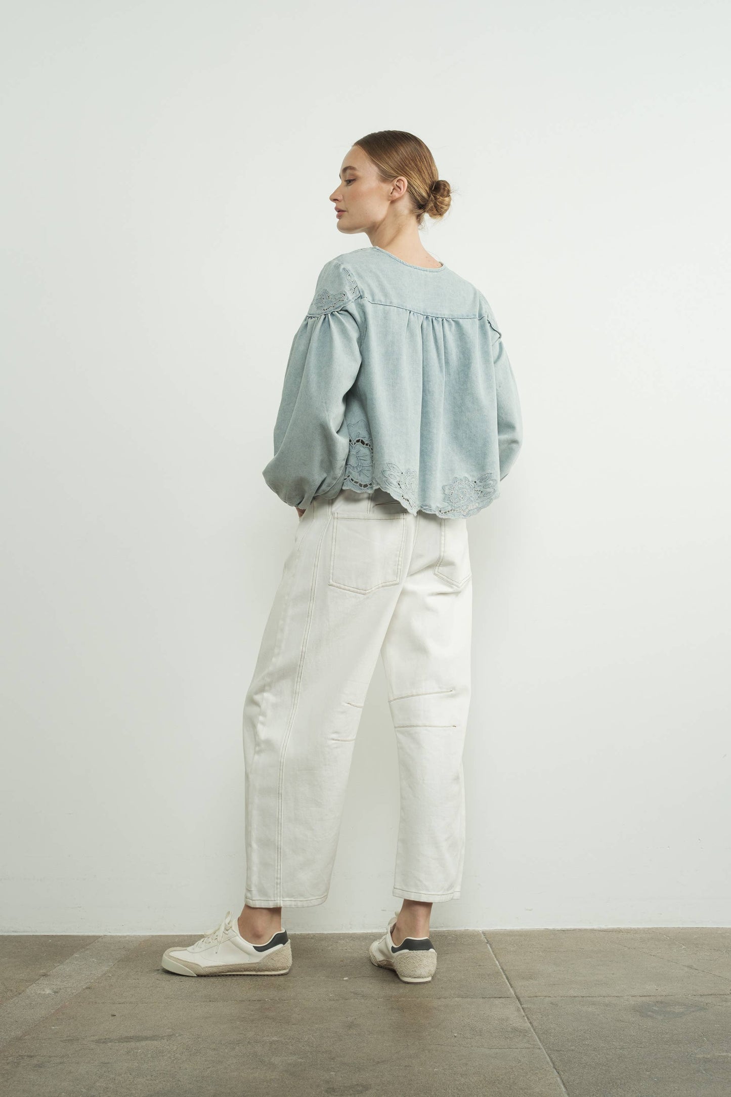 Evangeline Denim Top