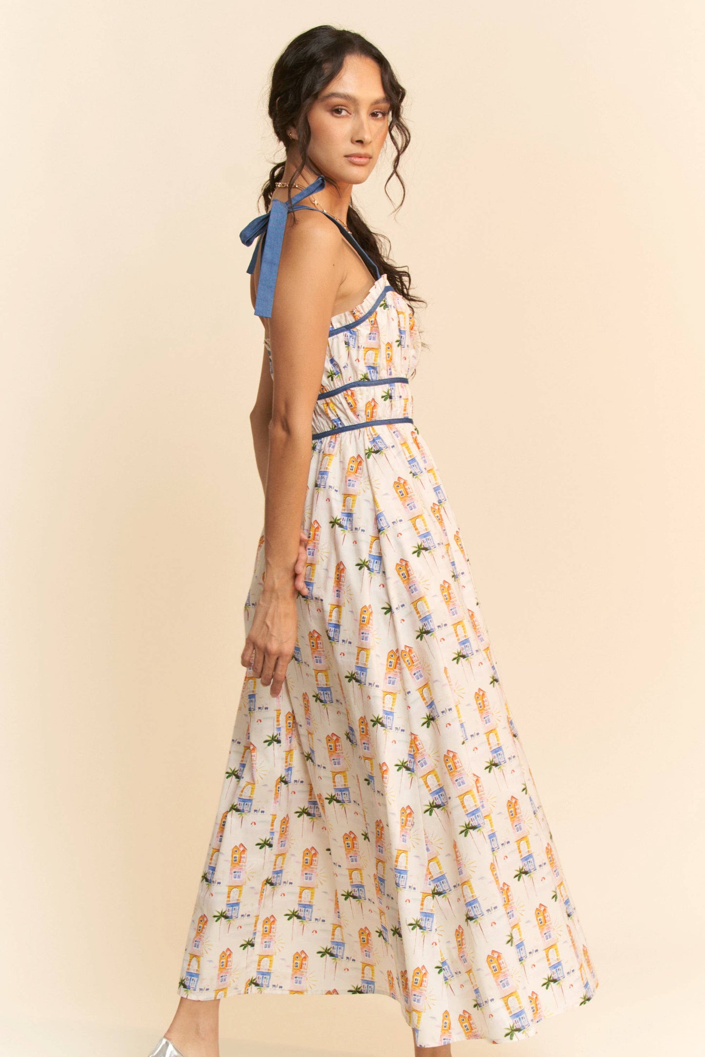 Davi Ribbon Maxi Dress