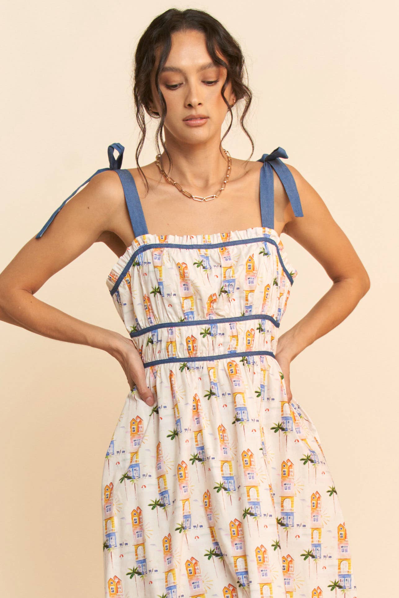 Davi Ribbon Maxi Dress