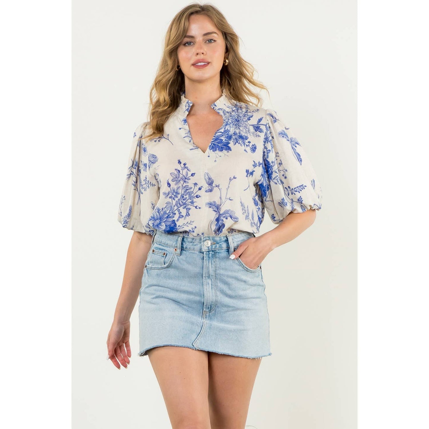 Emmy Puff Sleeve Floral Top