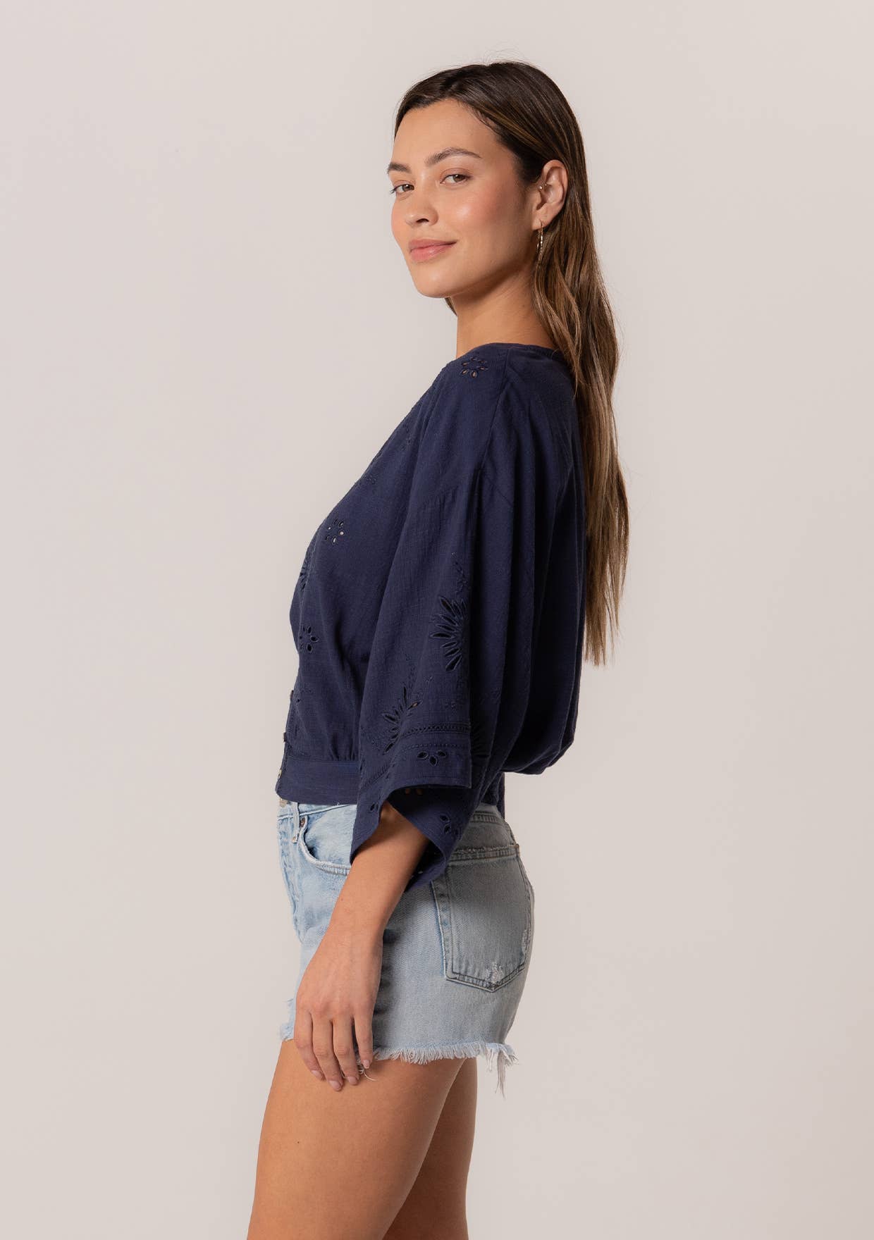 Evan Eyelet Embroidered Blouse