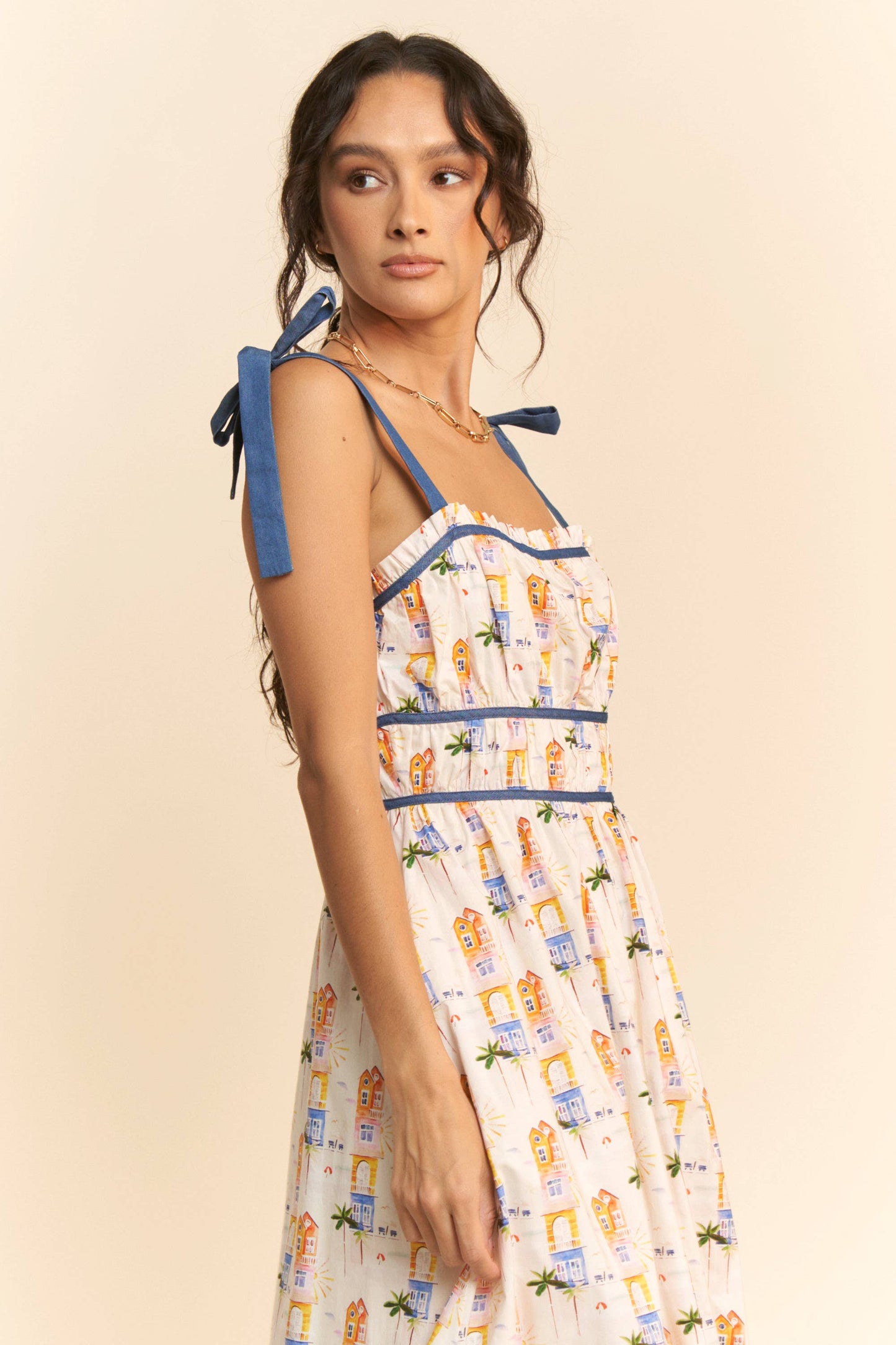 Davi Ribbon Maxi Dress
