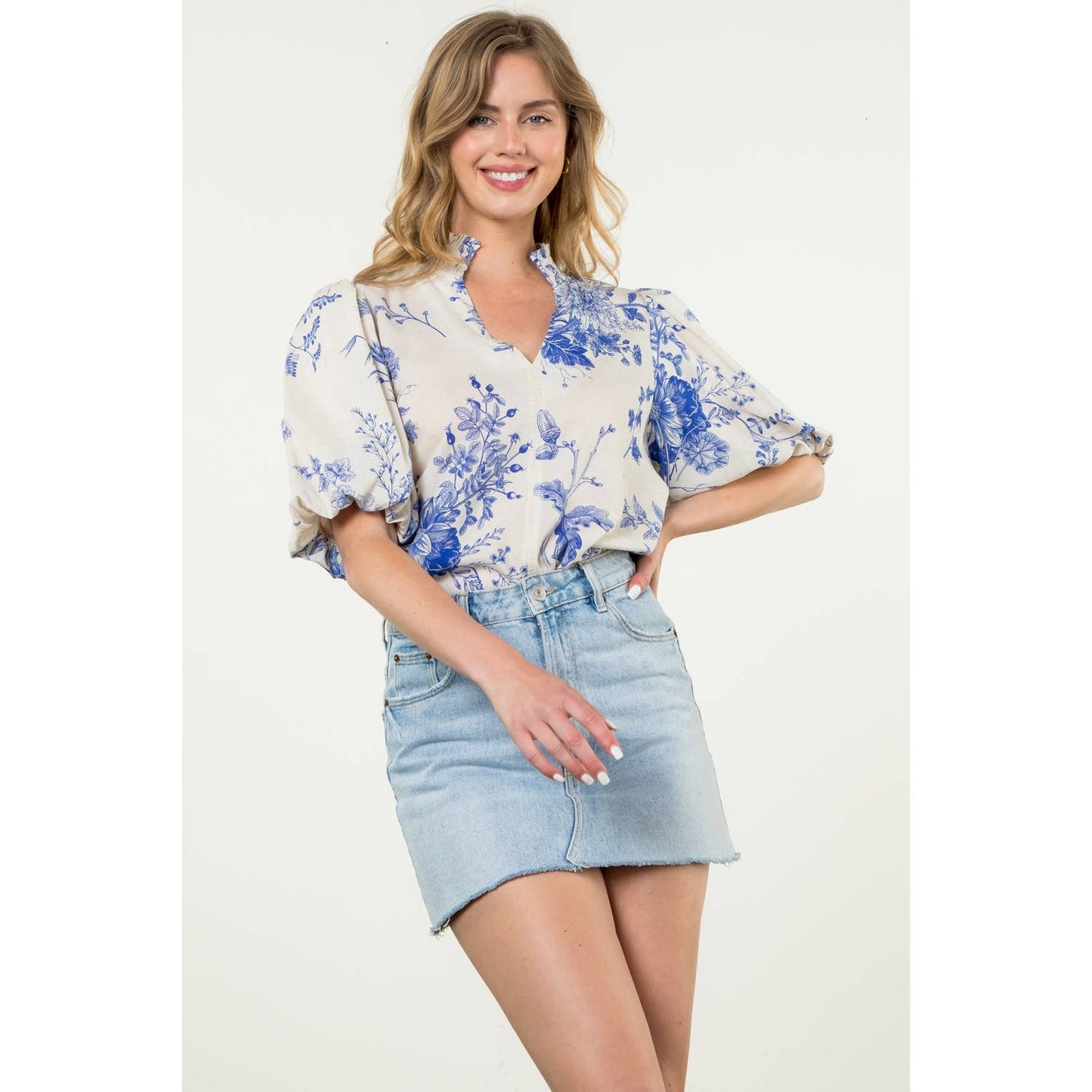 Emmy Puff Sleeve Floral Top