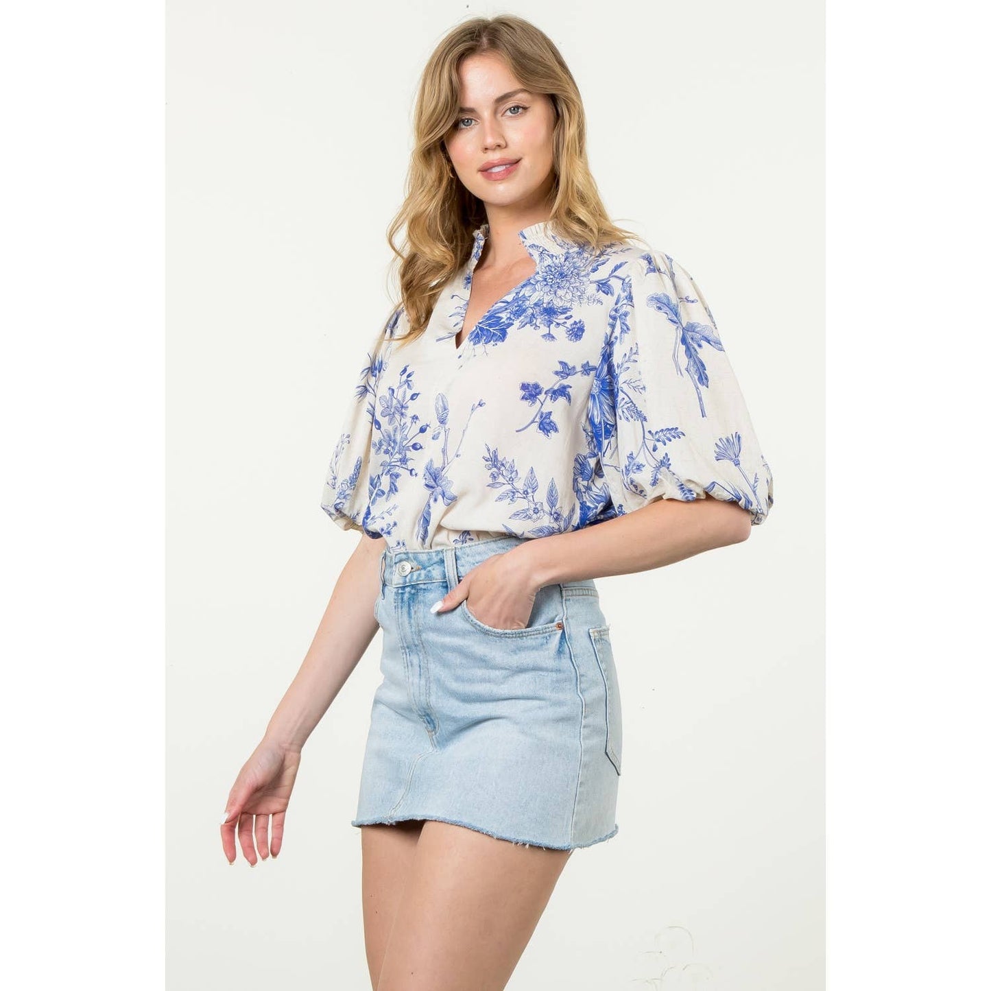 Emmy Puff Sleeve Floral Top