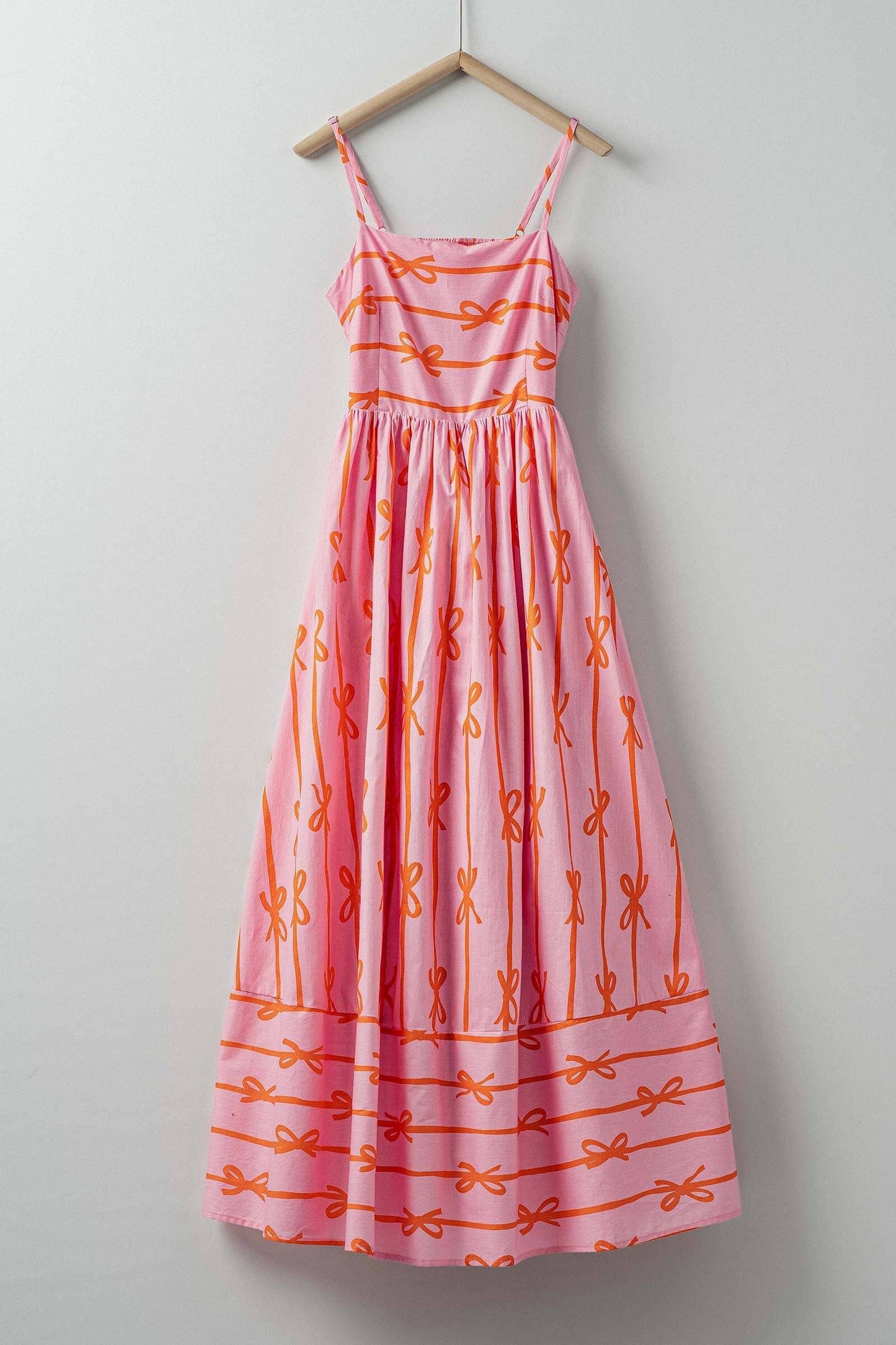 Dana Sweet Ribbon Stripe Maxi Dress