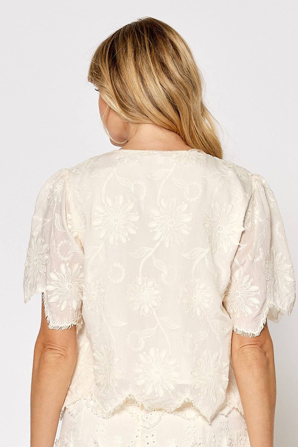 Front Tie Short Sleeve Top