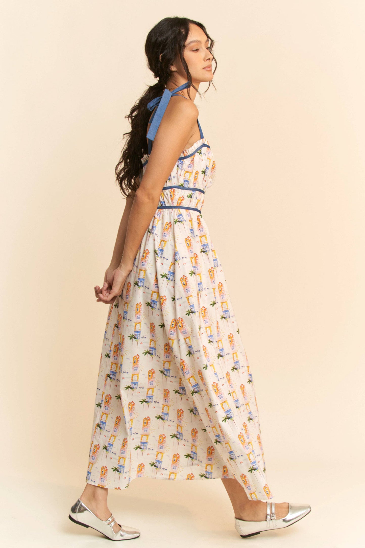 Davi Ribbon Maxi Dress
