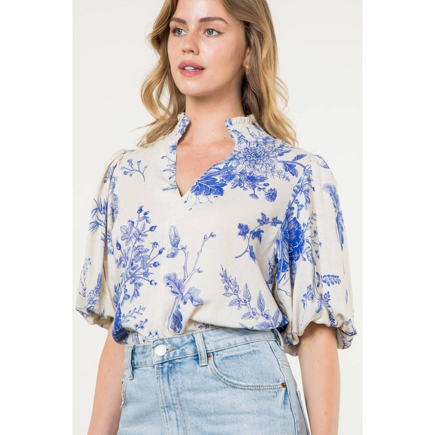 Emmy Puff Sleeve Floral Top