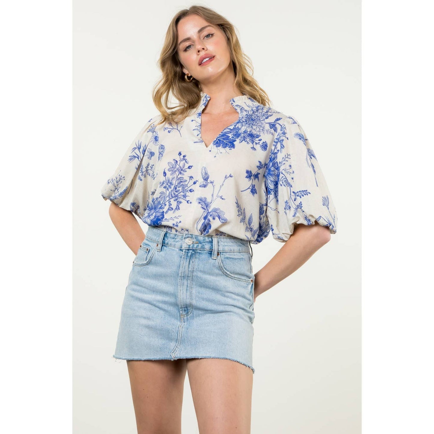 Emmy Puff Sleeve Floral Top