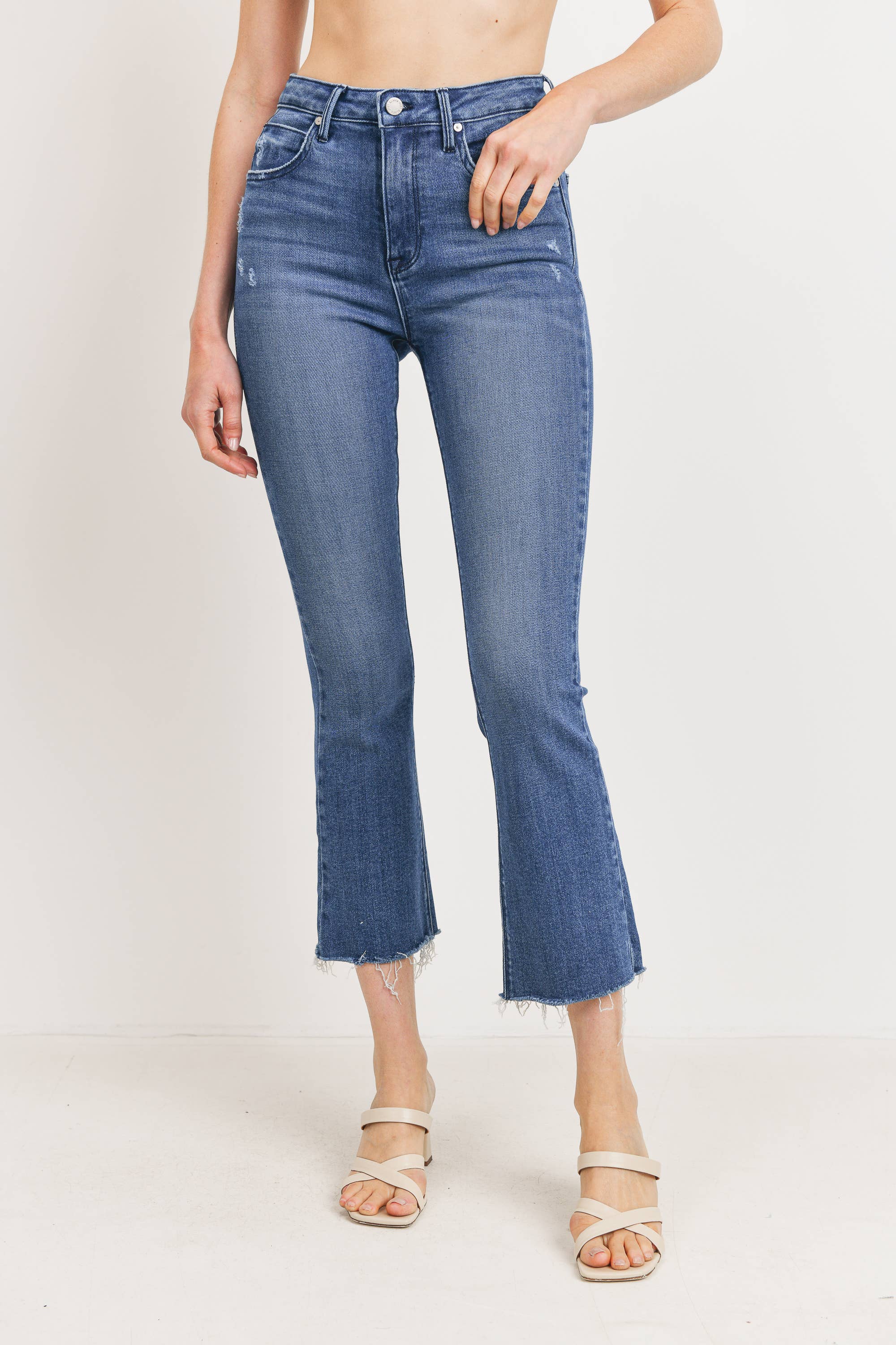 High Rise Tonal Crop Flare