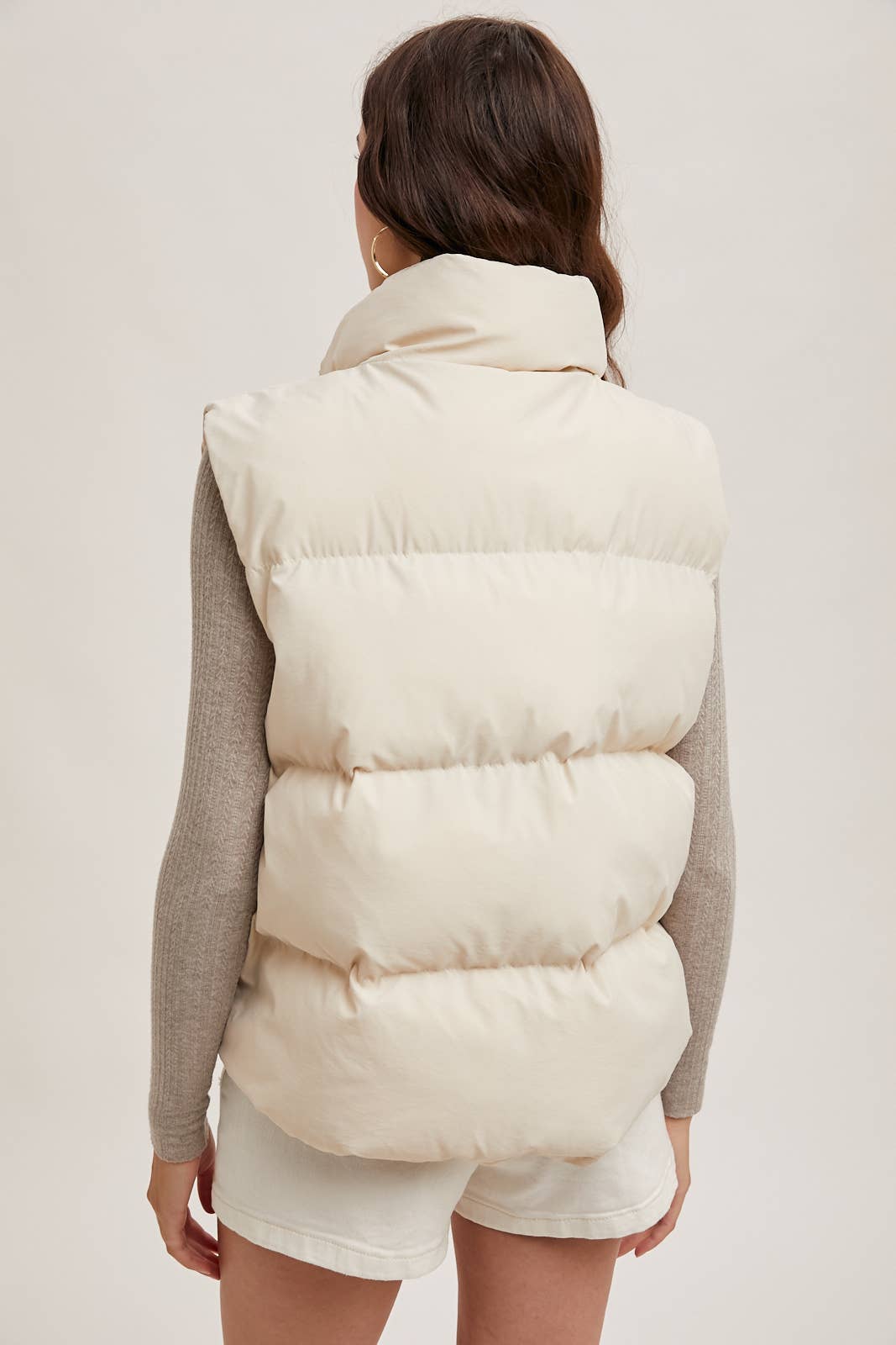 ZIPPER FRONT PUFFER VEST