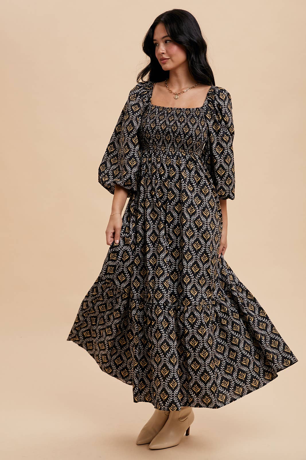 Bold Statement Printed Maxi Dress