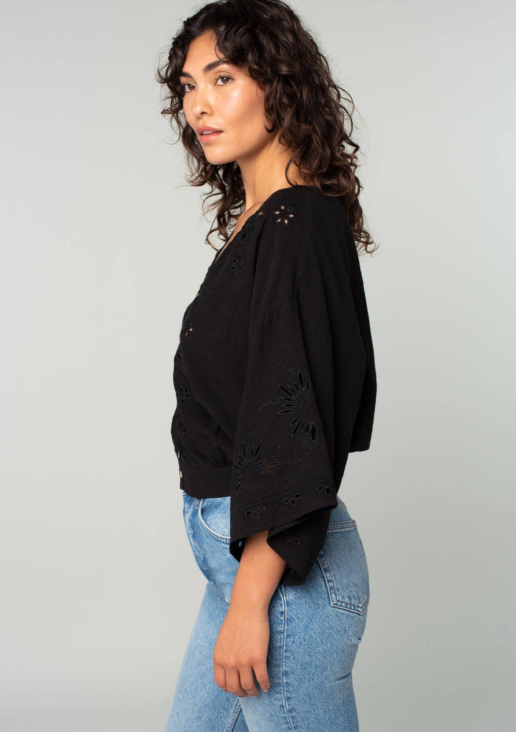 Evan Eyelet Embroidered Blouse