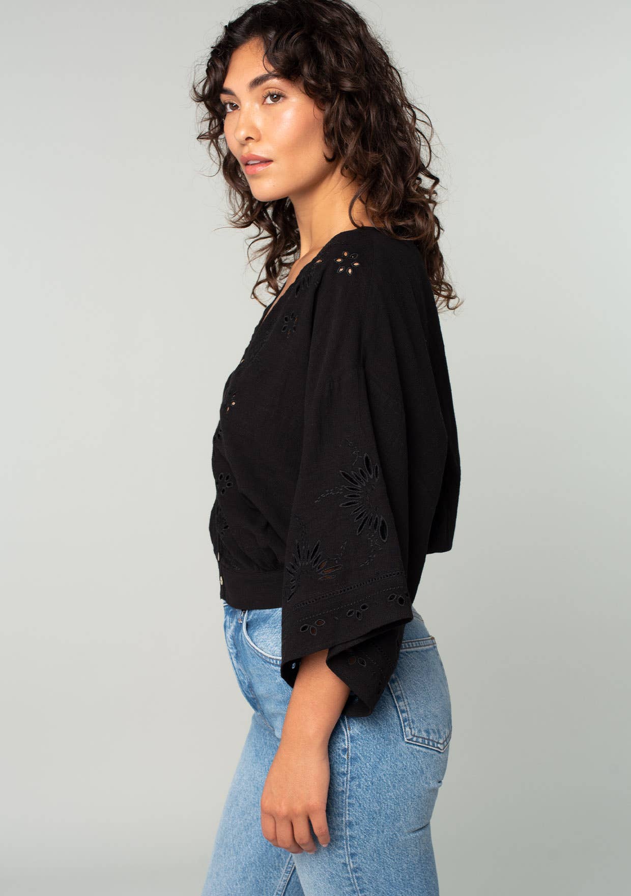 Evan Eyelet Embroidered Blouse