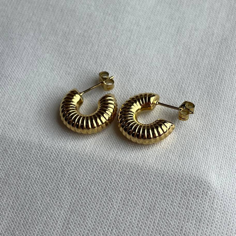 Baby Robyn 18k Gold Plated Hoop Earrings