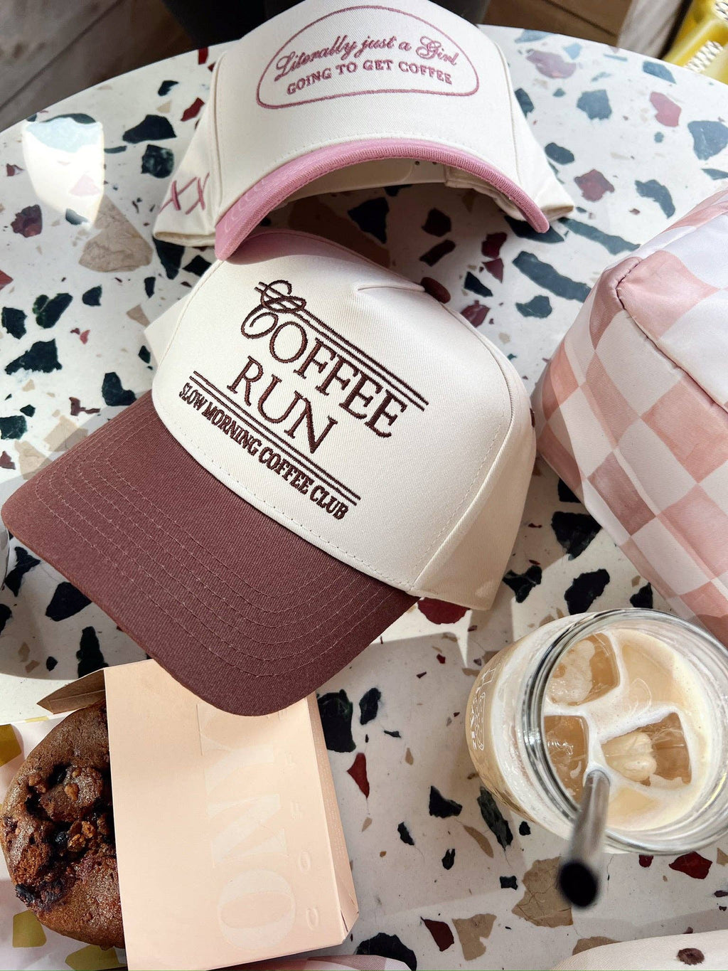 Coffee Run - Brown Vintage Trucker Hat