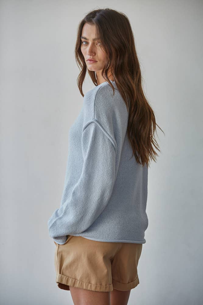 Ester knit Sweater Cotton Polyester Pullover
