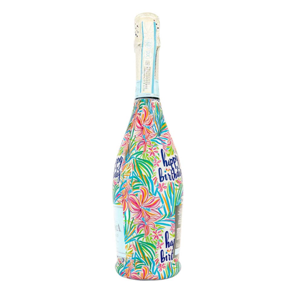 Beau Bottles Happy Birthday Floral - Prosecco Collection