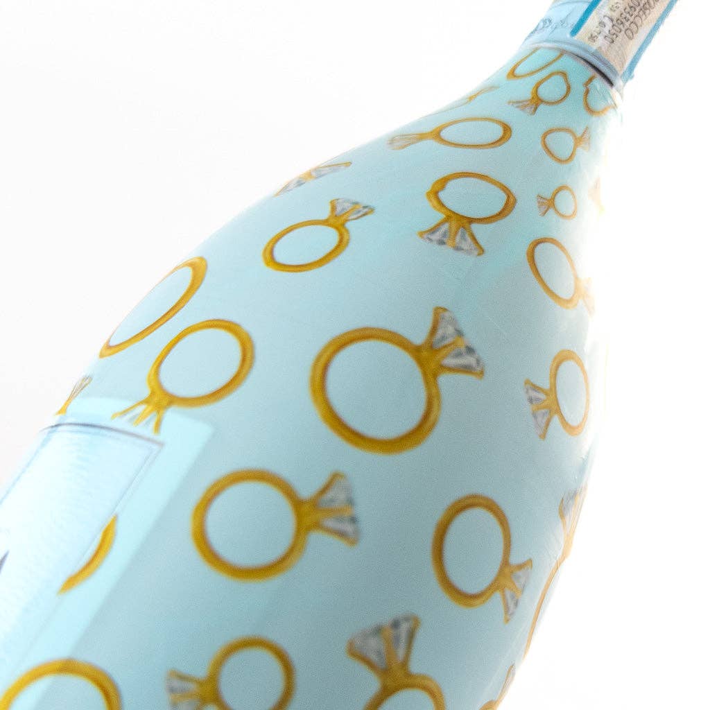 Beau Bottles Blue Engagement Ring - Prosecco Collection