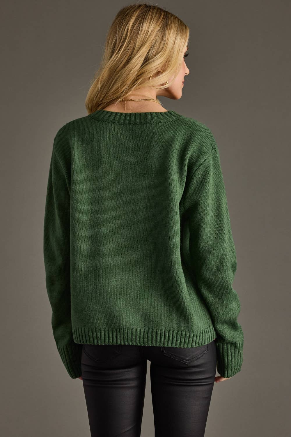 Hunter Green Merry Sweater
