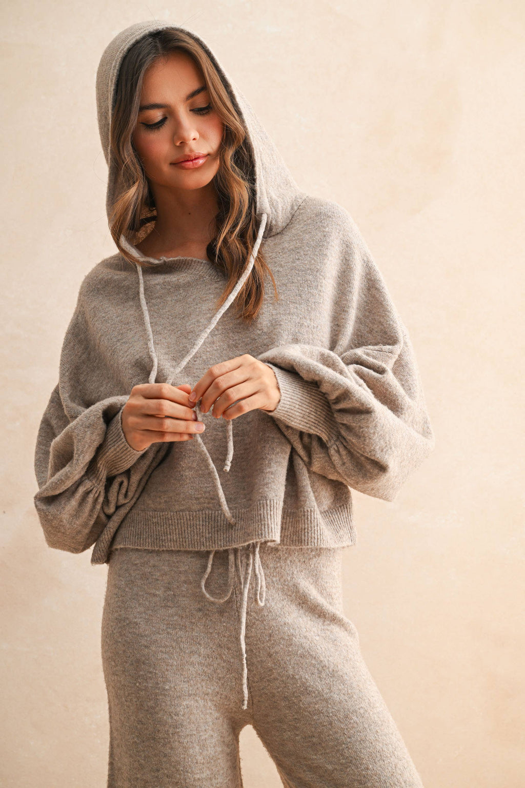 MMT525   HODDIE PULLOVER SWEATER TOP