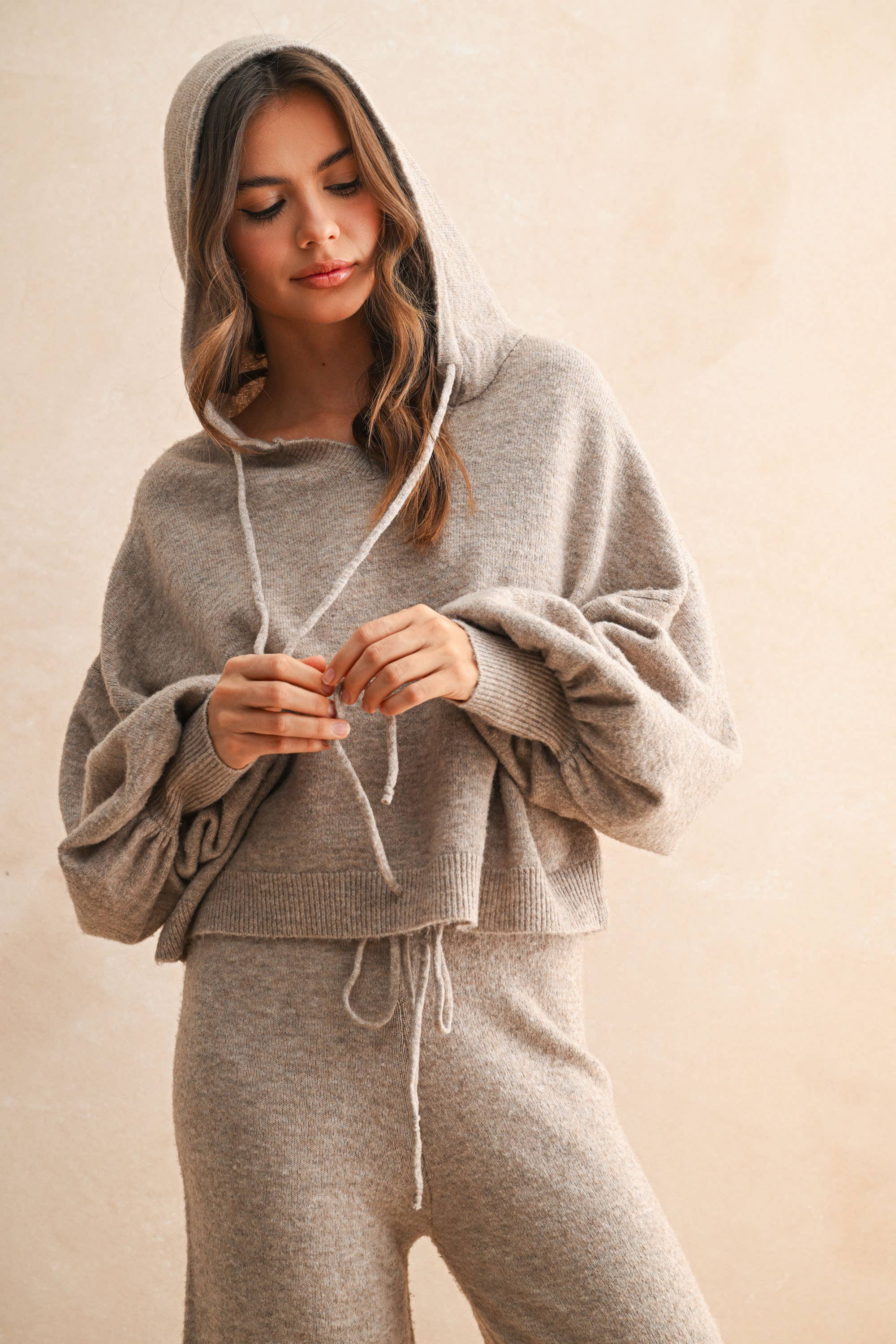 MMT525   HODDIE PULLOVER SWEATER TOP