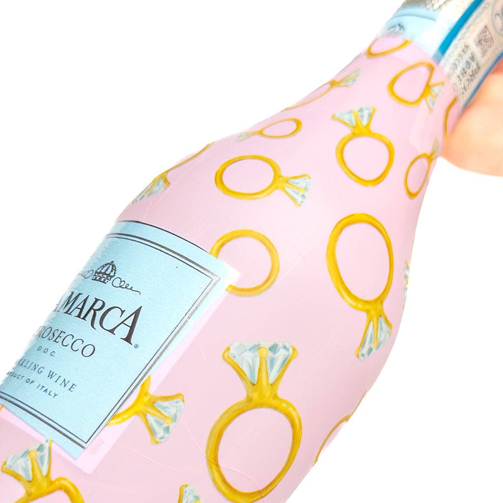 Beau Bottles Pink Engagement Ring - MINI Prosecco Collection - Six Pack