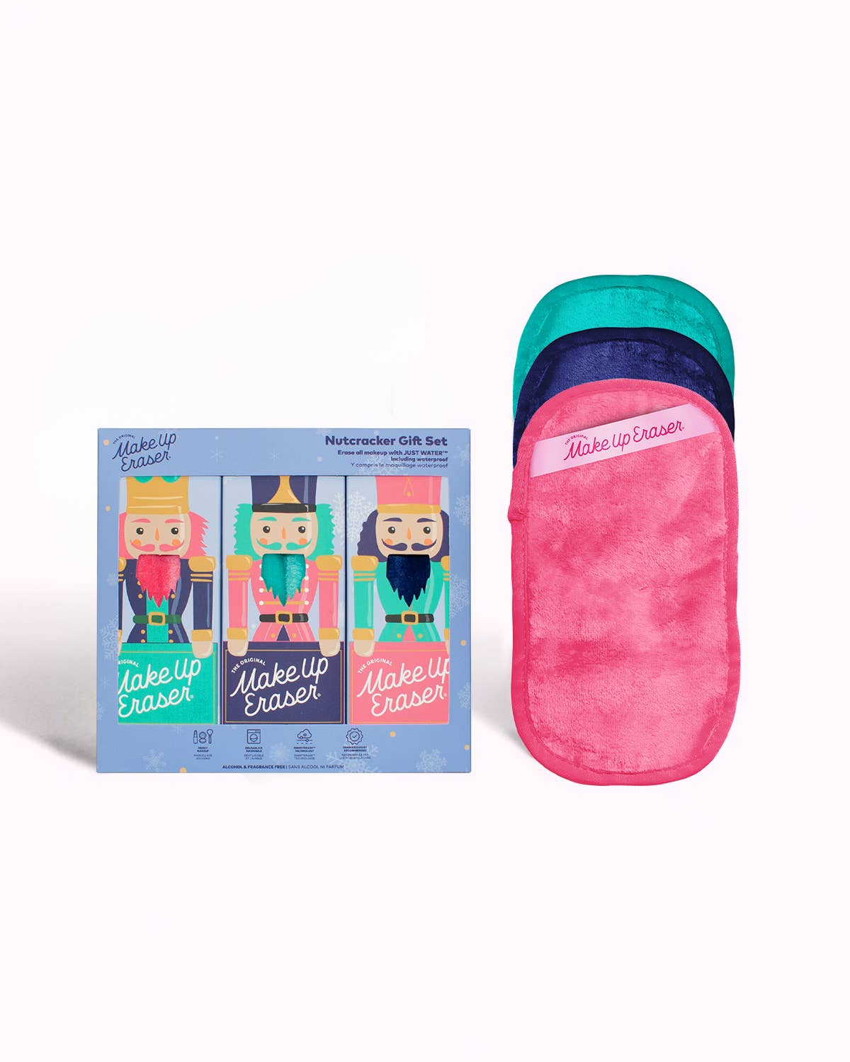 Nutcracker 3pc Mini PRO MakeUp Eraser's| Holiday Value Set