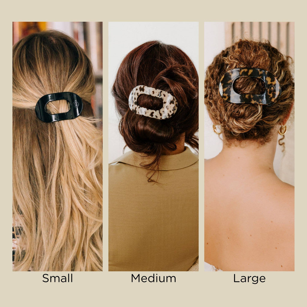 Round Flat Hair Clip | Medium | Tortoise