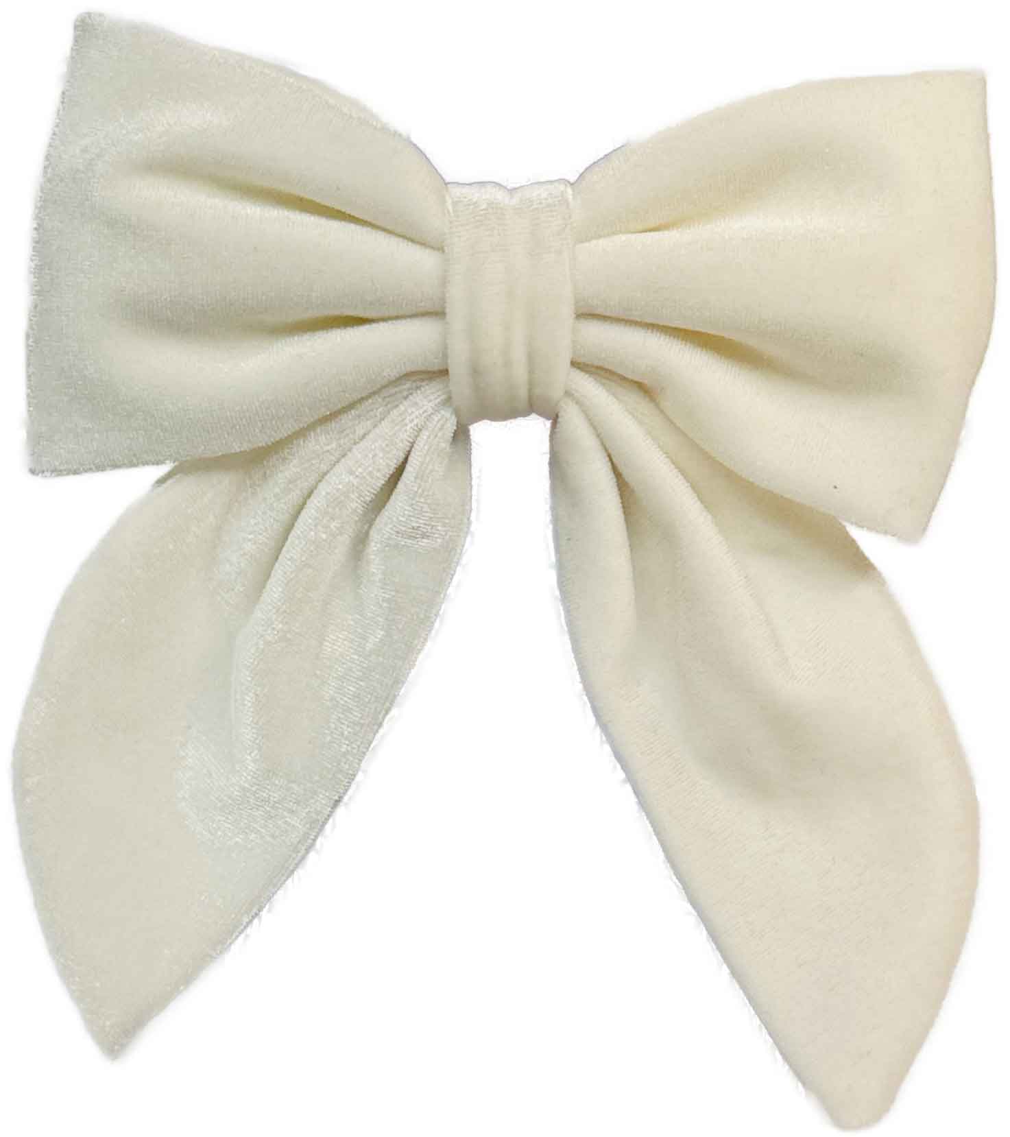 Beau Bottles White Velvet Bottle Bow