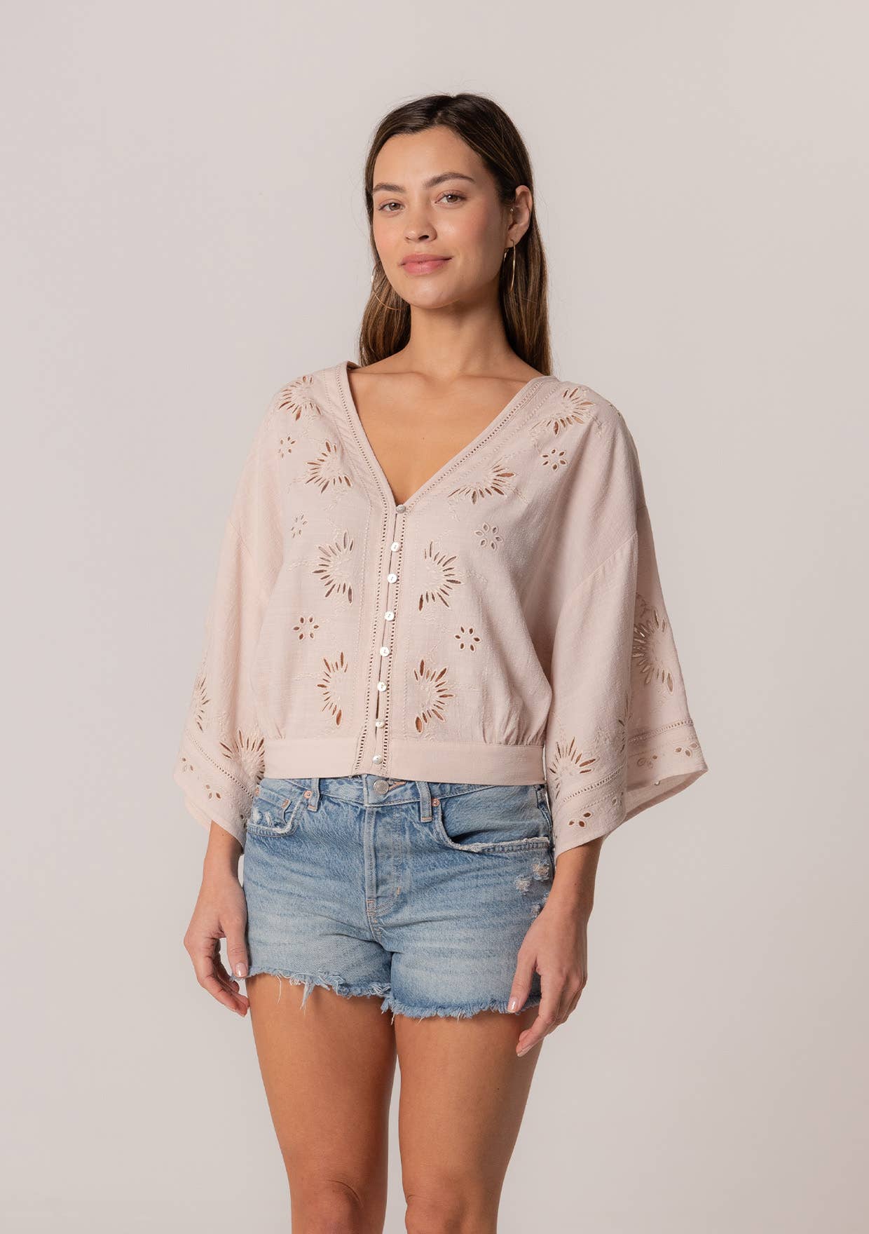 Evan Eyelet Embroidered Blouse