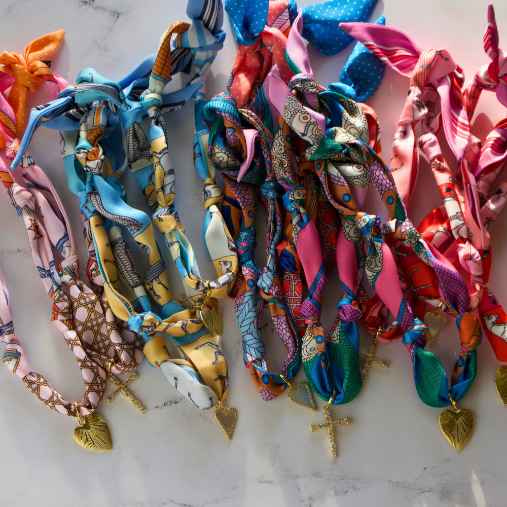 Scarf Necklace ~ Multi Color Pattern