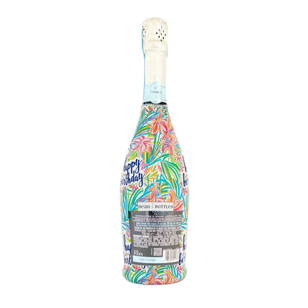 Beau Bottles Happy Birthday Floral - Prosecco Collection