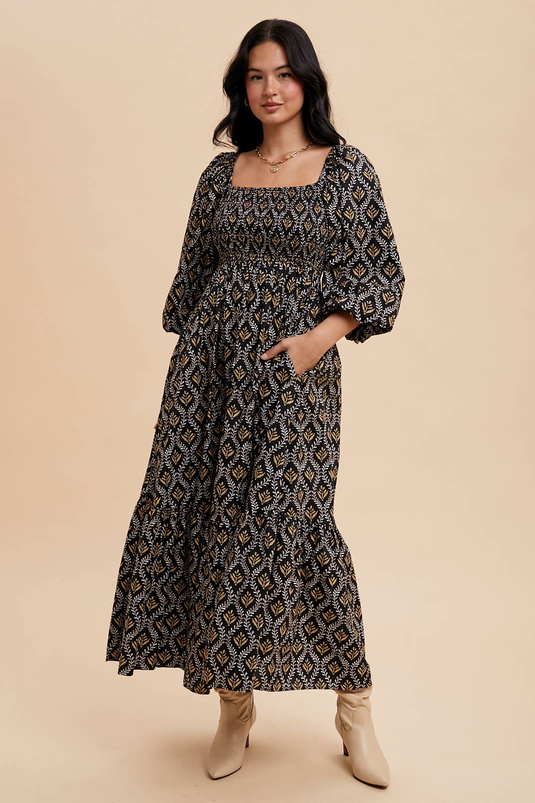 Bold Statement Printed Maxi Dress