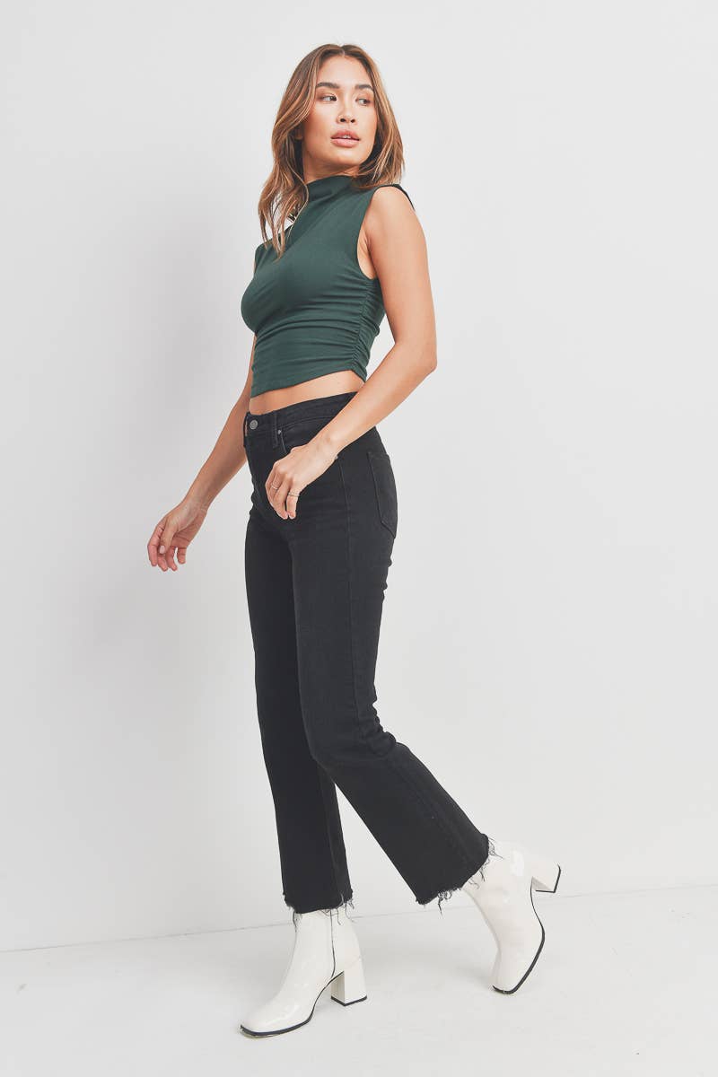 BP420J - WBLK - Vintage Cropped Flare