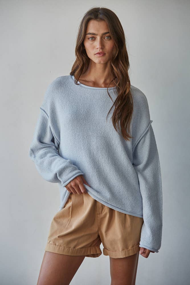 Ester knit Sweater Cotton Polyester Pullover