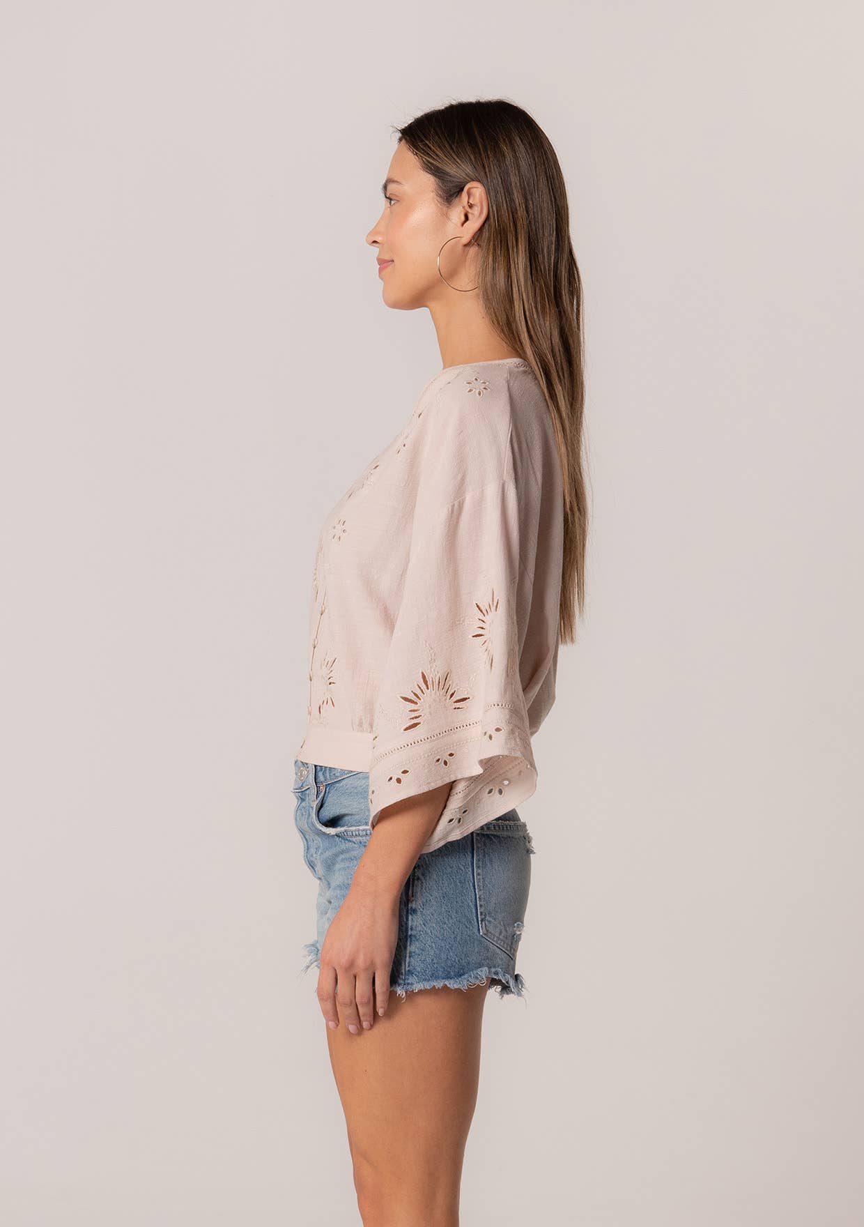 Evan Eyelet Embroidered Blouse
