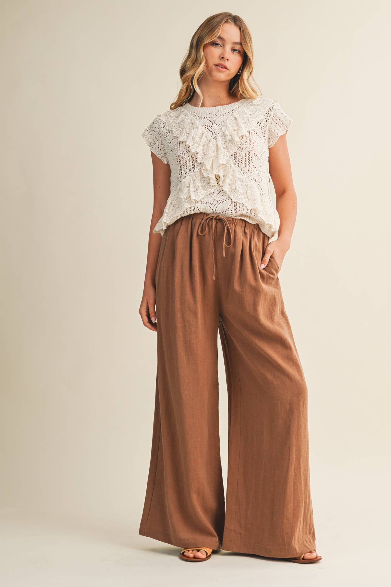 Waist Tuck Rattan Pant