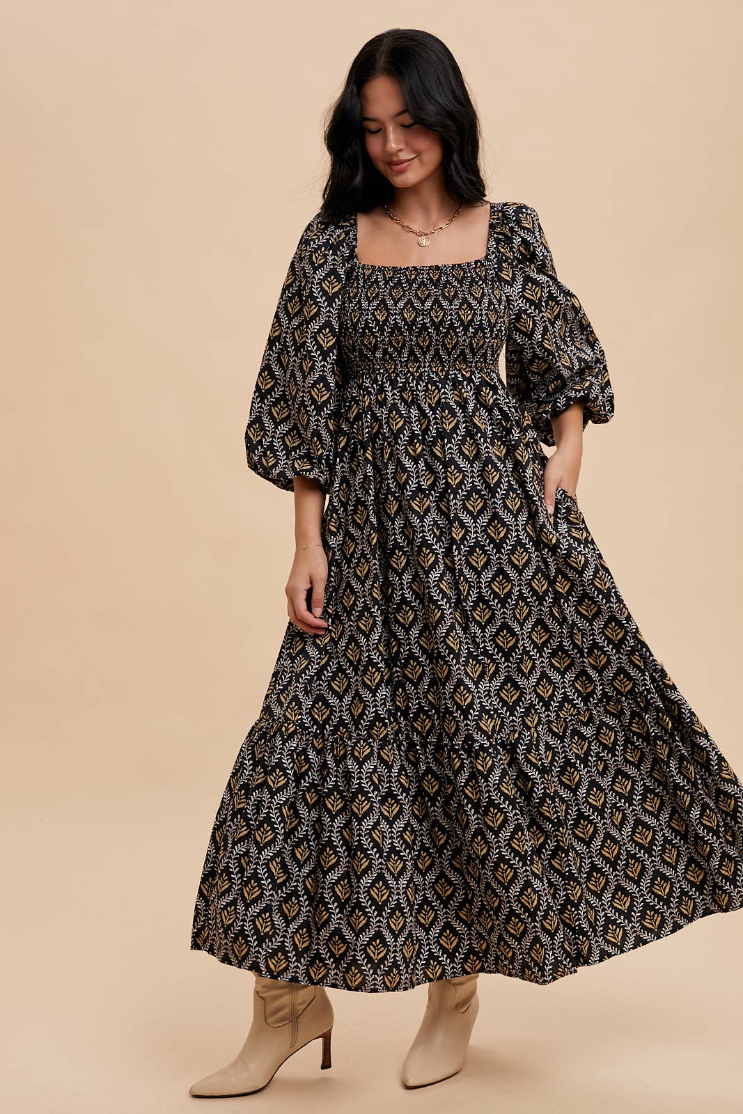 Bold Statement Printed Maxi Dress