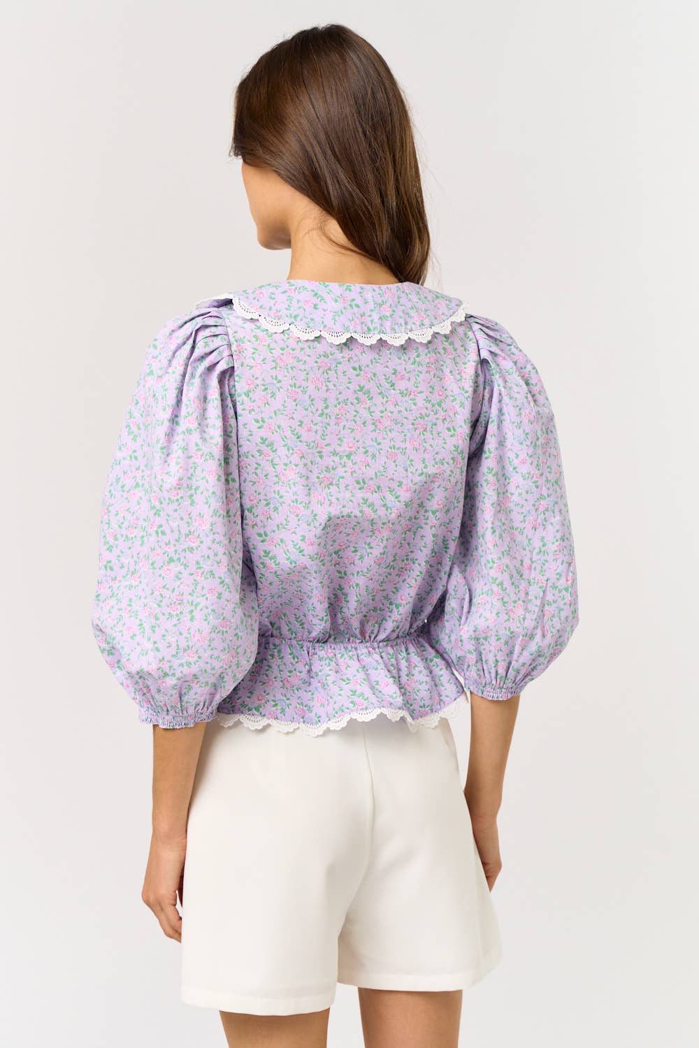 Eve Pretty In Purple Floral Print Top