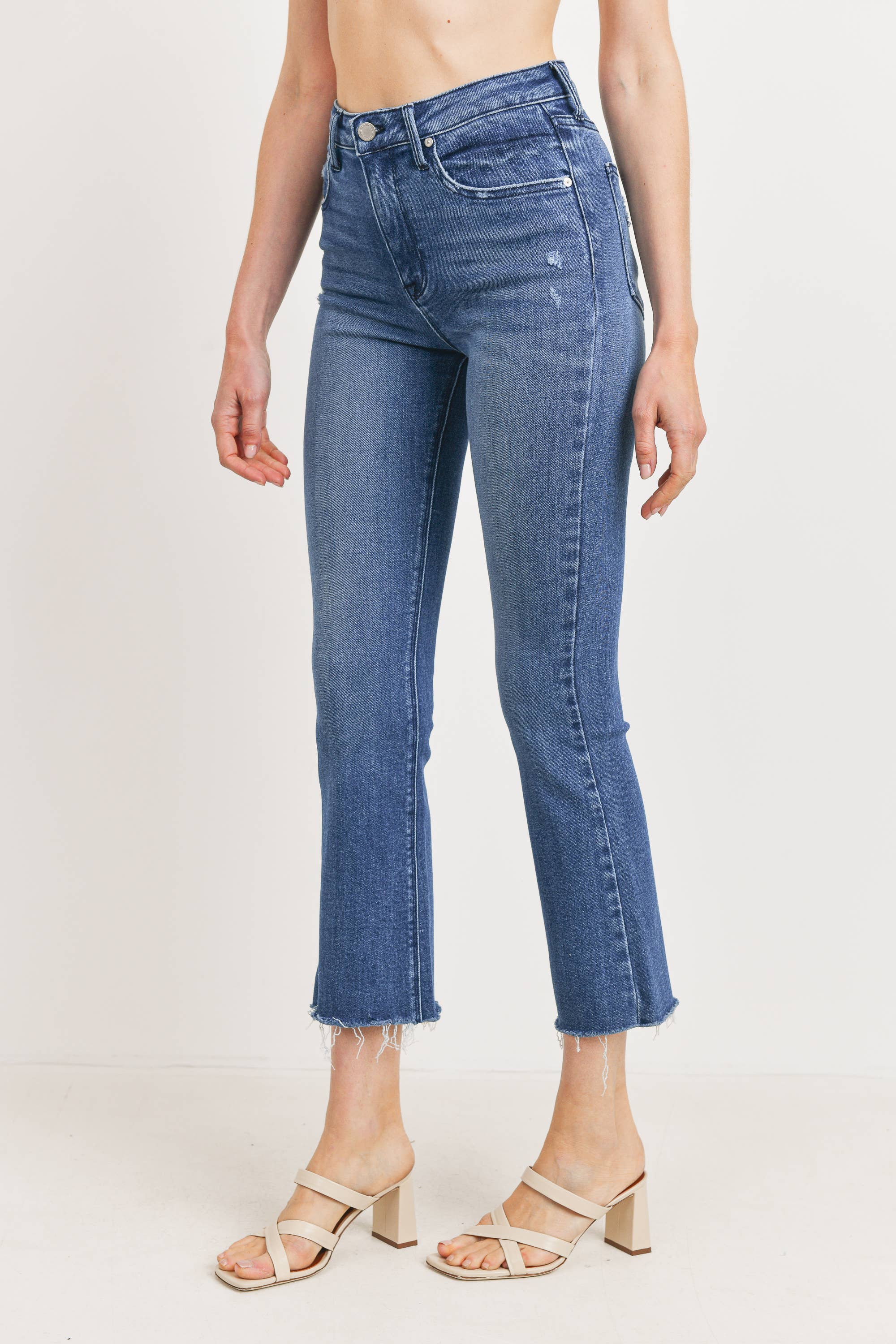High Rise Tonal Crop Flare